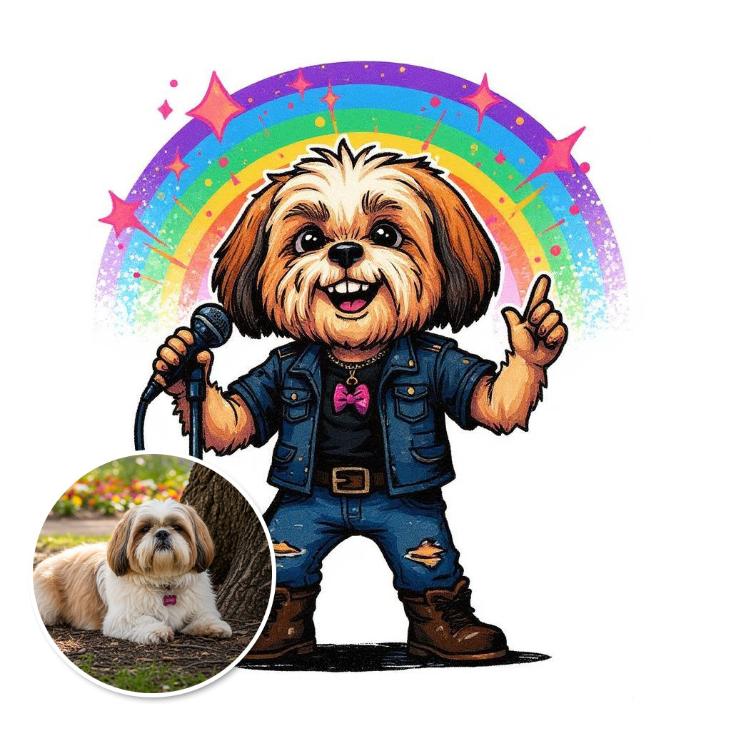 The Singer - Custom Photo Sticker