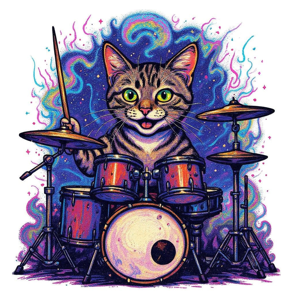 The Drummer - Custom Photo Sticker