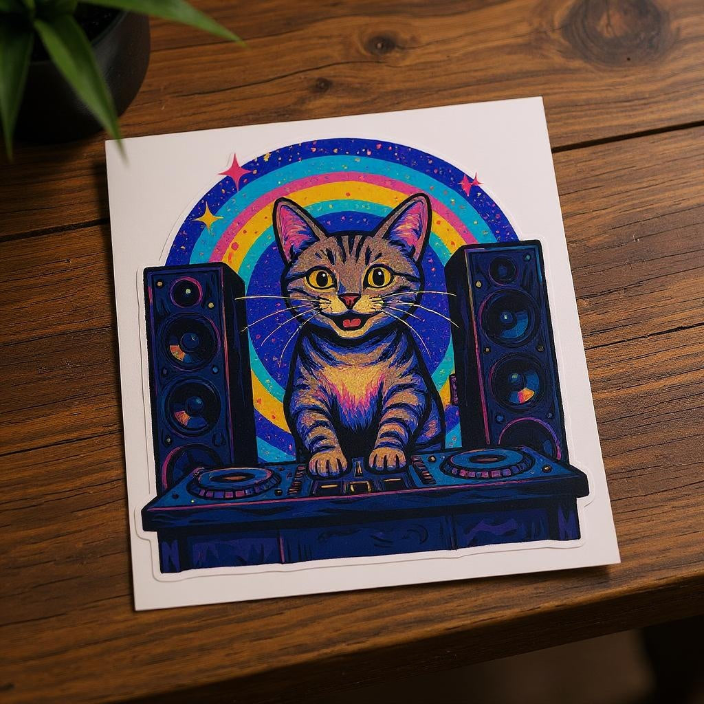 The DJ - Custom Photo Sticker