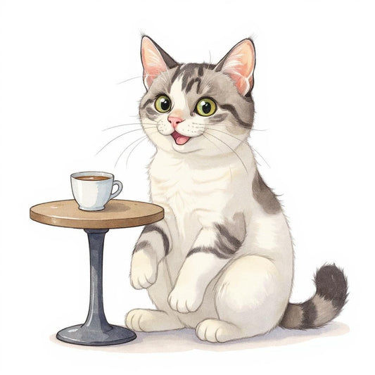 Cafe Cutie - Custom Pet or Person Photo Sticker
