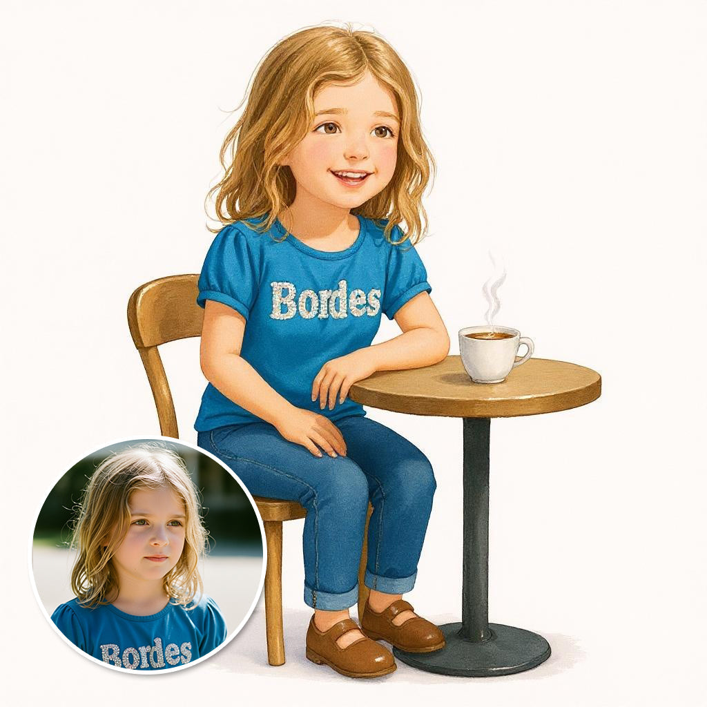 Cafe Cutie - Custom Pet or Person Photo Sticker