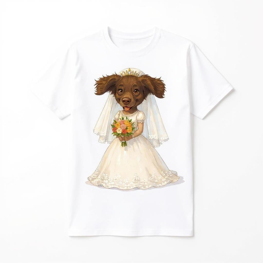 The Blushing Bride - Custom Pet Photo T-shirt