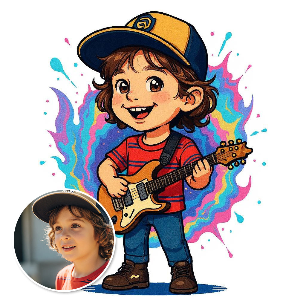 The Rock Star - Custom Photo Sticker
