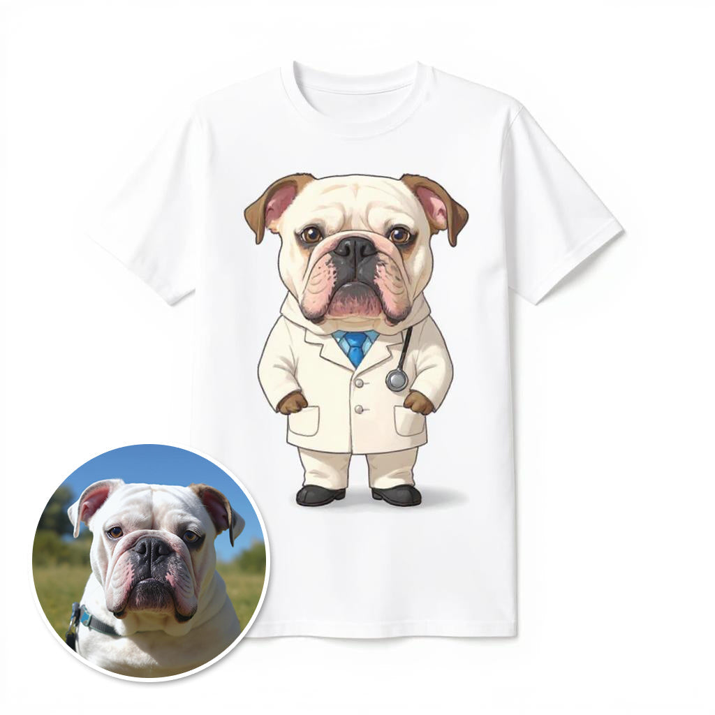 The Doctor - Custom Pet or Person Photo T-shirt