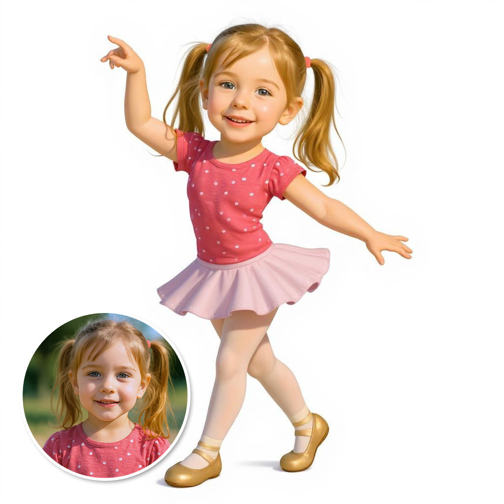 My Little Ballerina - Custom Photo Sticker