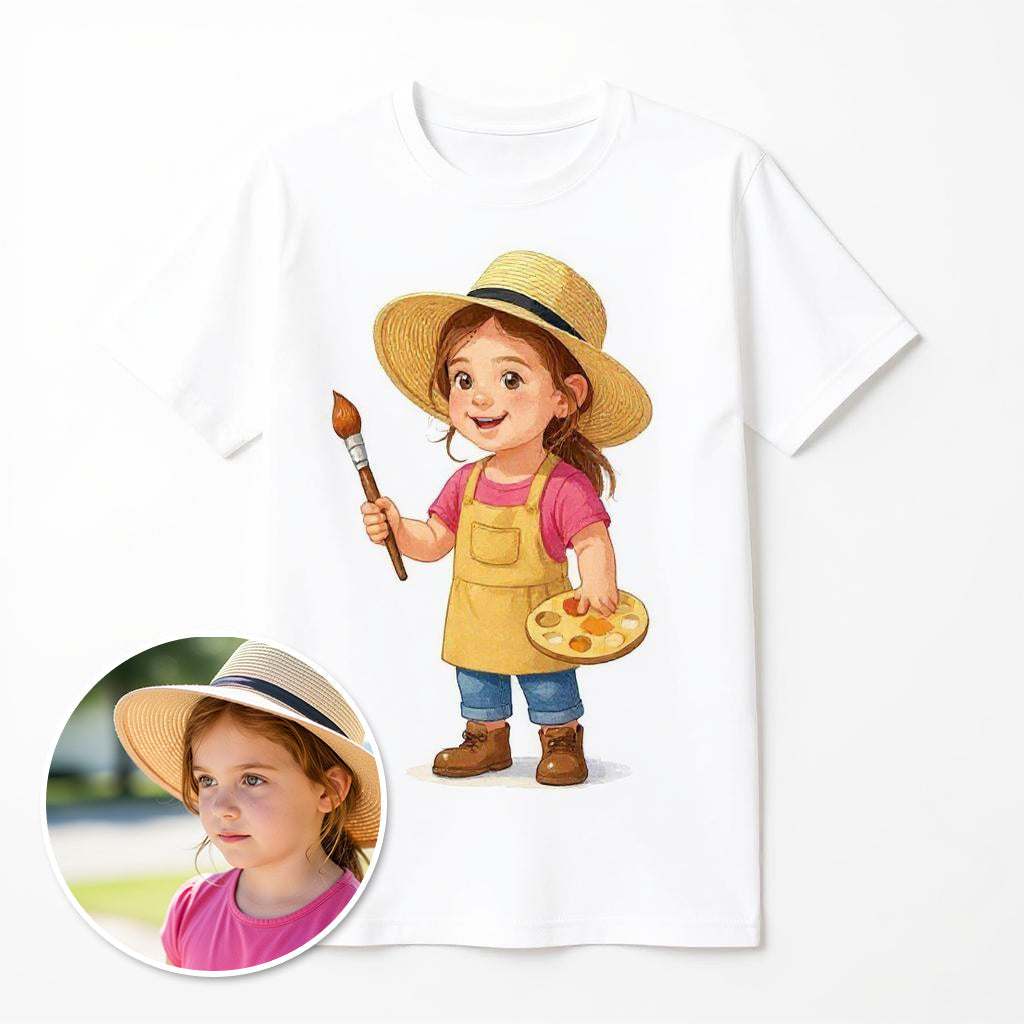 My Little Artist - Custom Photo T-shirt of Pet or Person