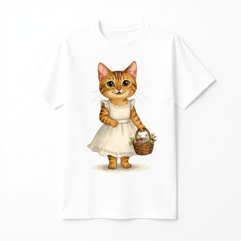 The Flower Girl - Custom Person or Pet Photo T-shirt