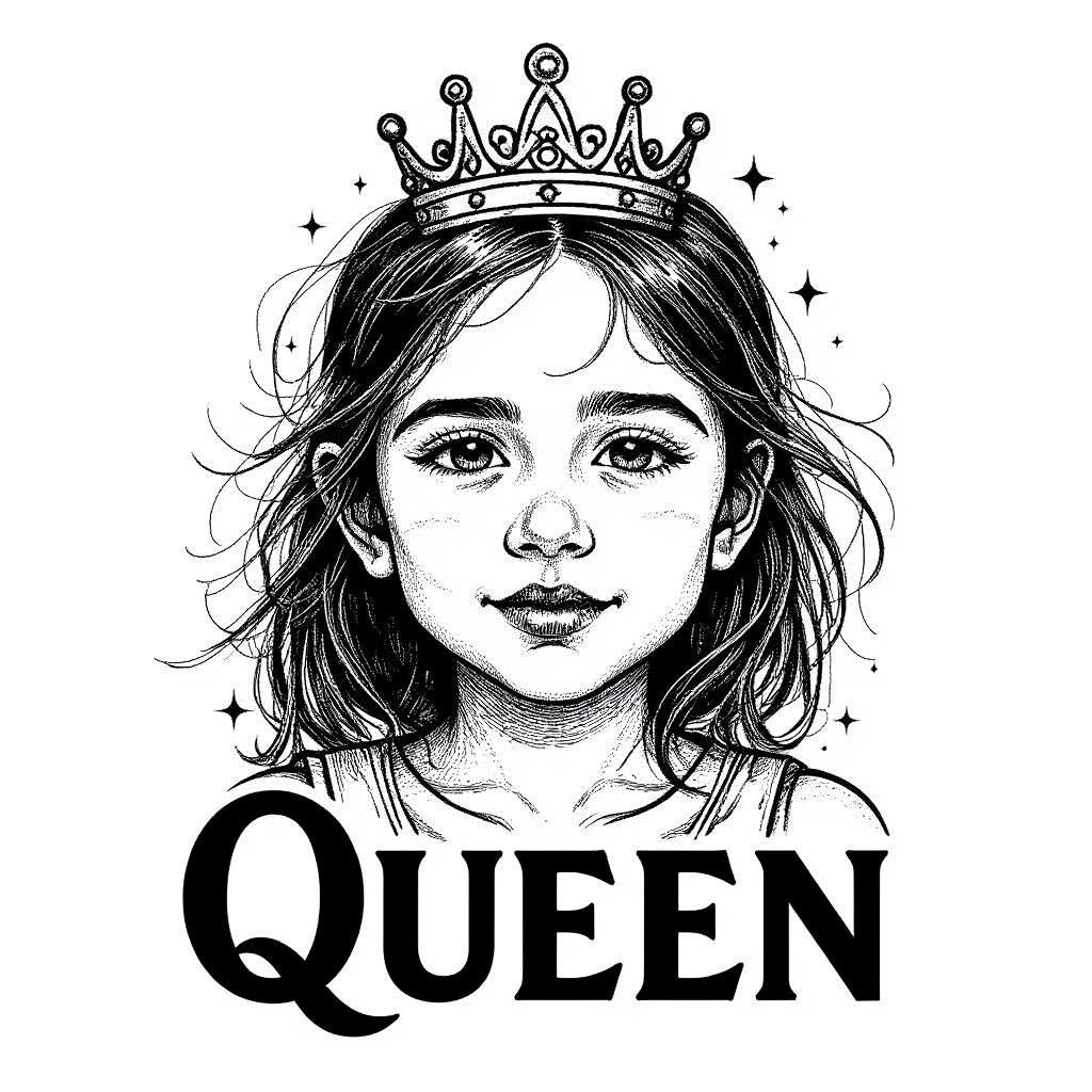 The Monochrome Queen - Custom Pet or Person Photo Sticker