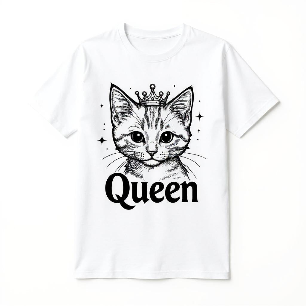 The Monochrome Queen - Custom Pet or Person Photo T-shirt