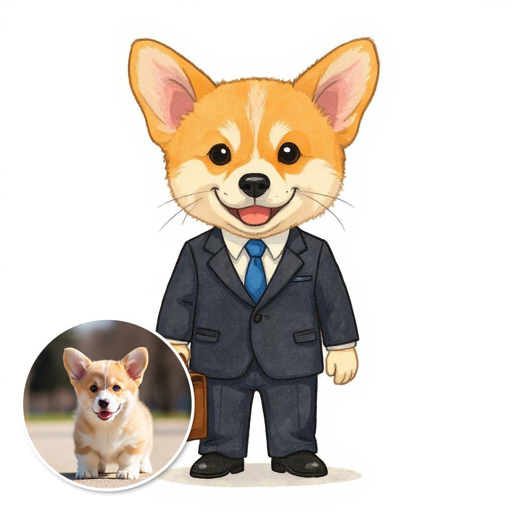 The CEO - Custom Pet or Person Photo Sticker