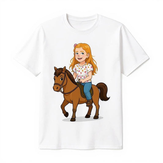 Custom Sunshine Rider Photo T-shirt - Turn Your Child Into a Cartoon!