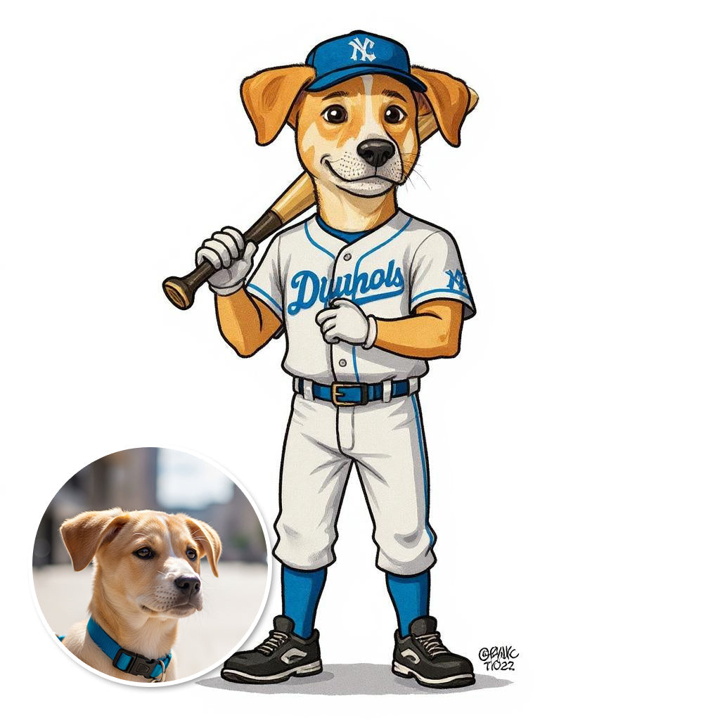 The All-Star - Custom Baseball Photo Sticker