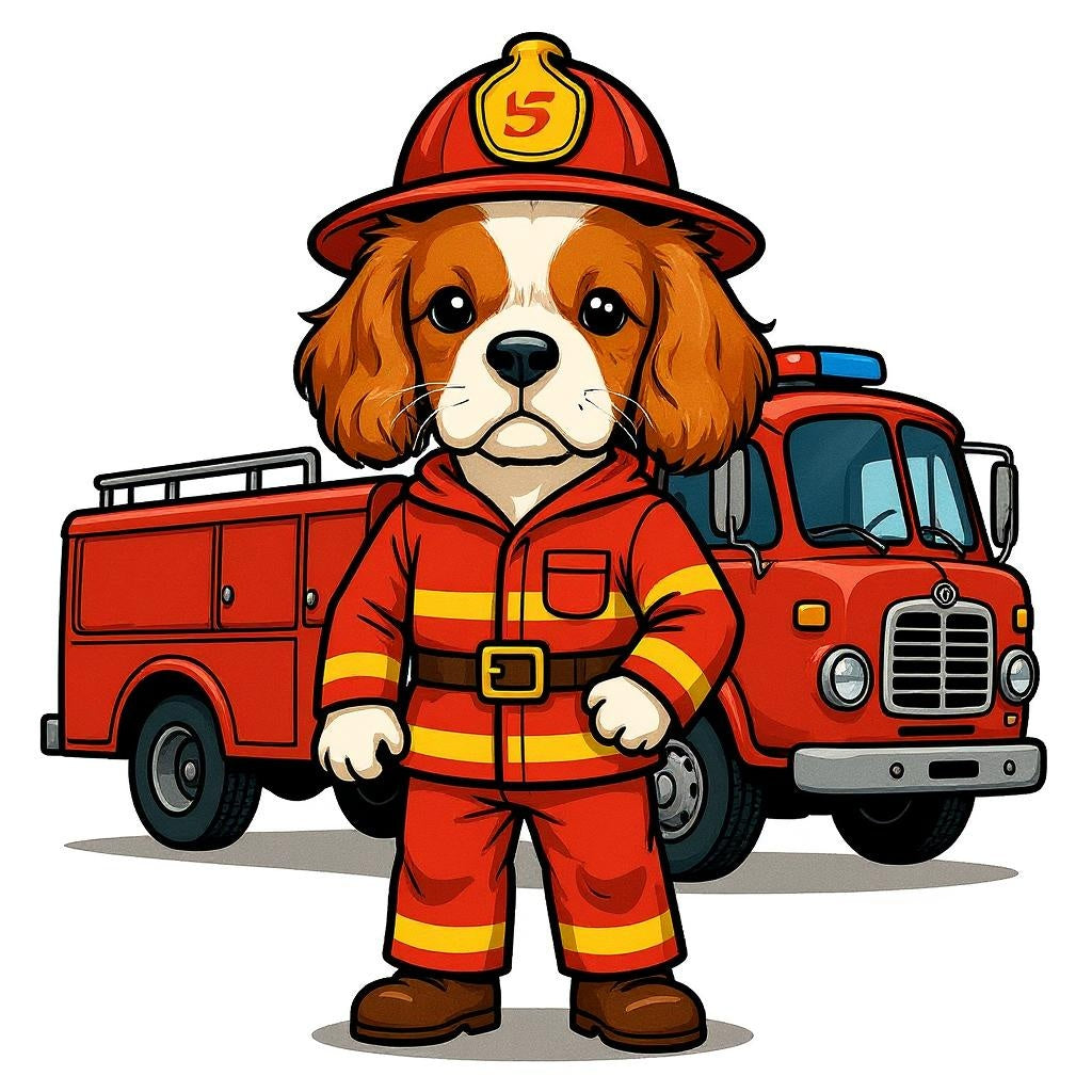 The Fire Chief - Custom Pet or Person Photo Sticker