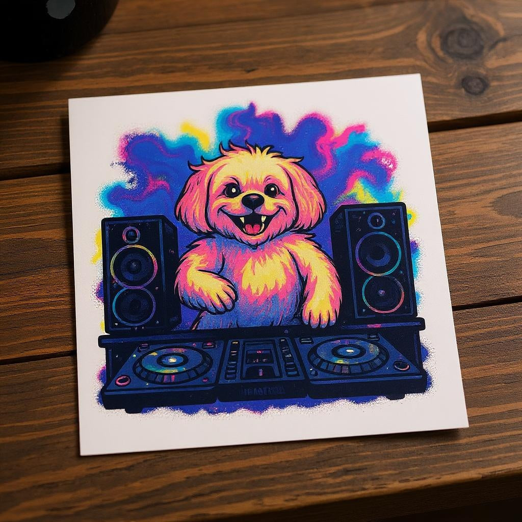 The DJ - Custom Photo Sticker
