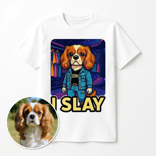 The Trendsetter - "I Slay" Custom Pet or Person Photo T-shirt