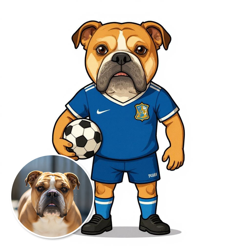 The Goal Getter - Custom Pet or Person Soccer Photo Sticker