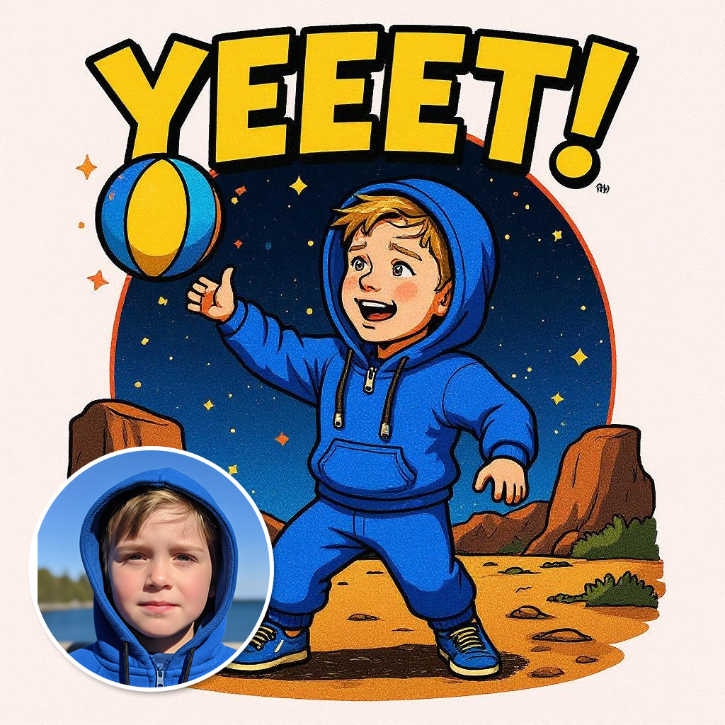 The Big Yeet - "YEEET!" Custom Photo Sticker