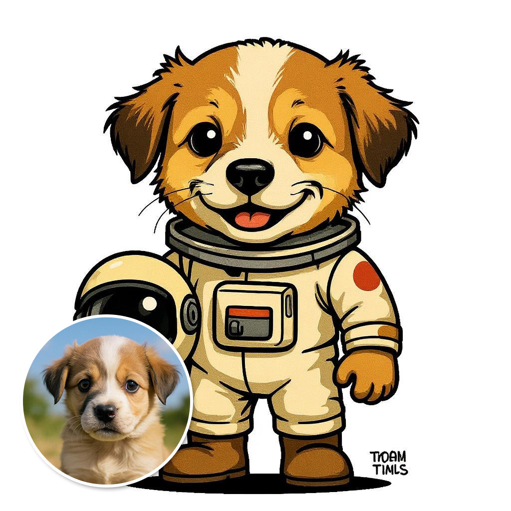 The Space Cadet - Custom Photo Sticker