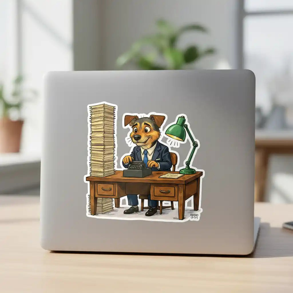 The Accountant - Custom Person or Pet Photo Sticker