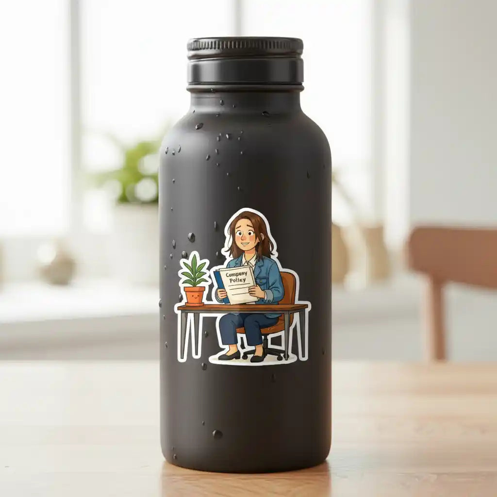 The HR Manager - Custom Person or Pet Photo Sticker