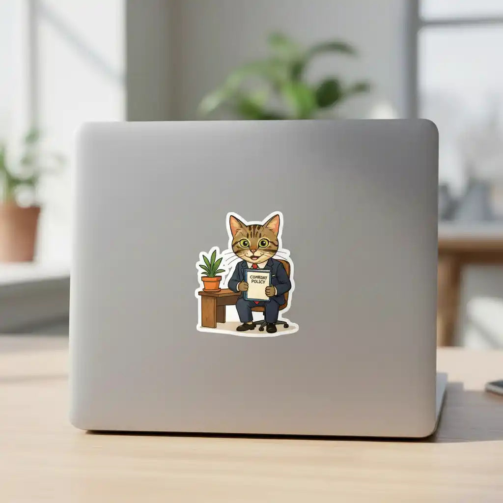 The HR Manager - Custom Person or Pet Photo Sticker