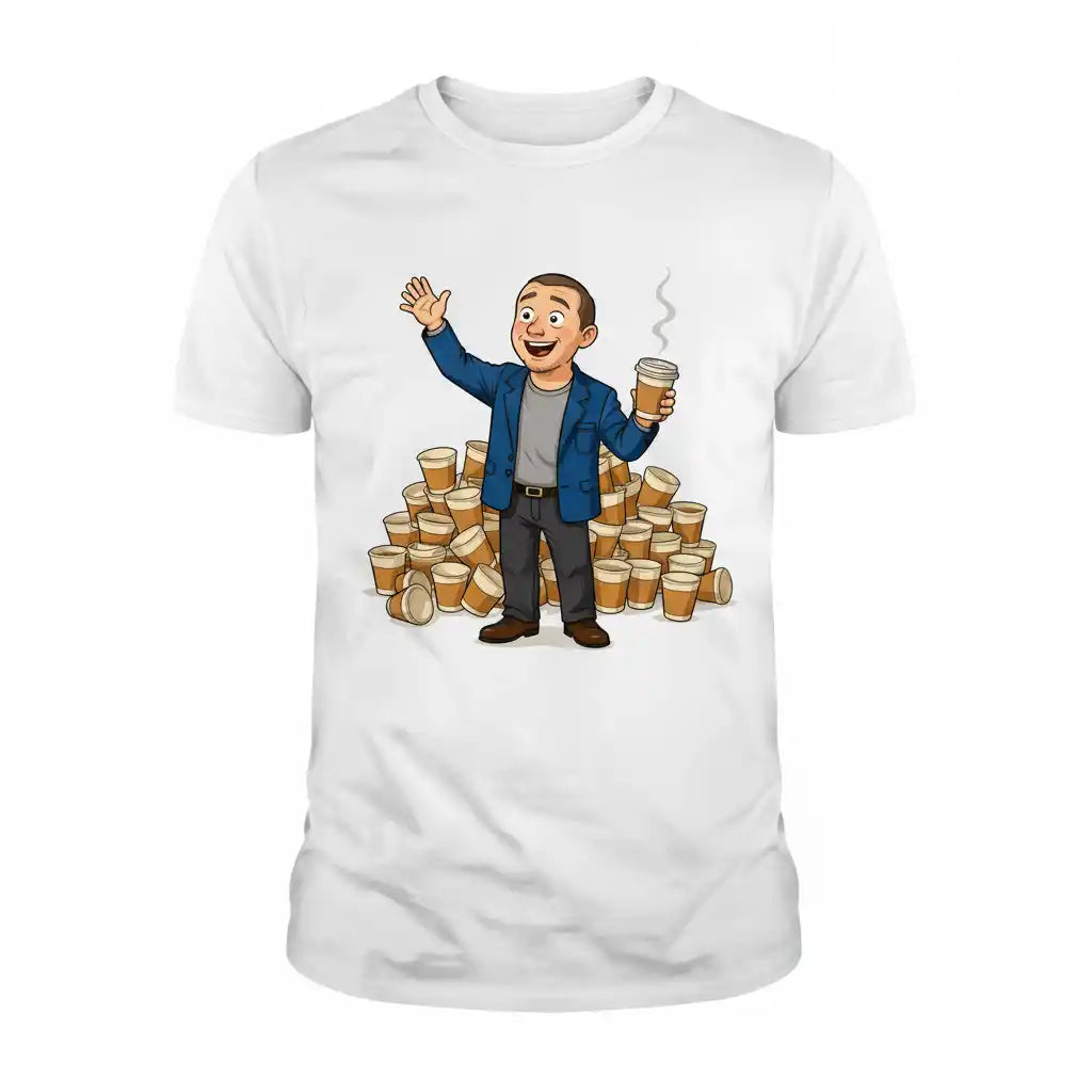 The Caffeinated Intern - Custom Person or Pet Photo T-shirt