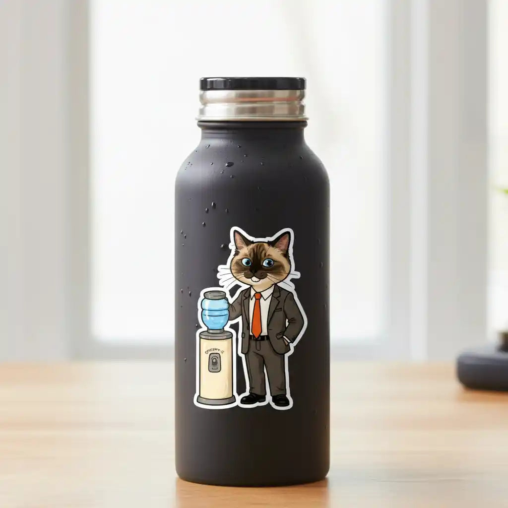 The Watercooler Gossip - Custom Person or Pet Photo Sticker