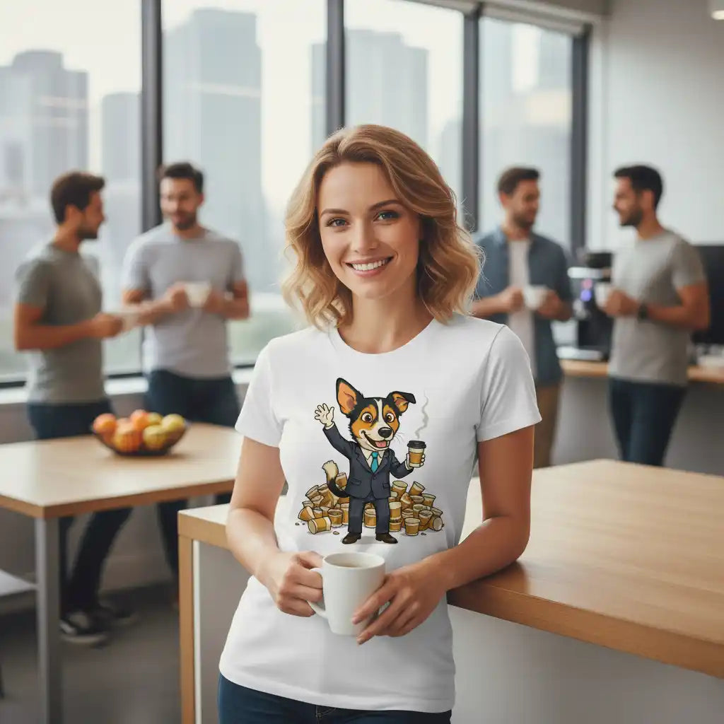 The Caffeinated Intern - Custom Person or Pet Photo T-shirt