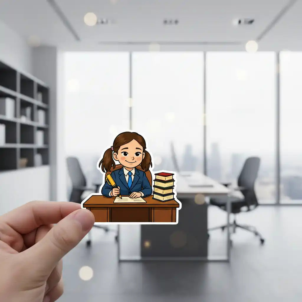 The Boss - Custom Person or Pet Photo Sticker