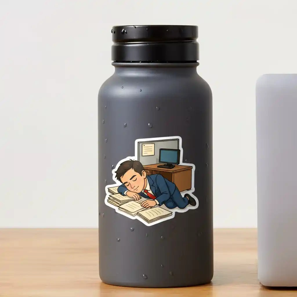 The Chief Sleep Officer - Custom Person or Pet Photo Sticker