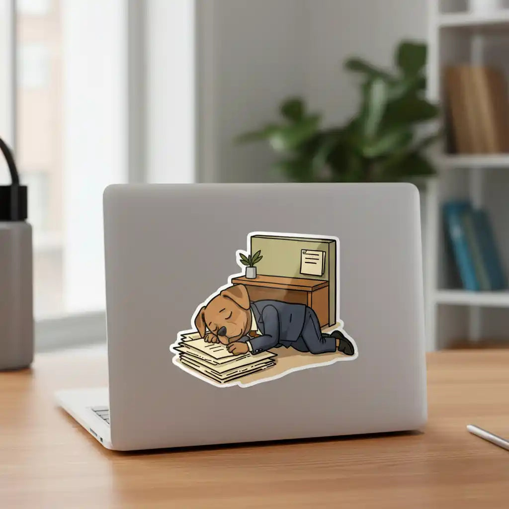 The Chief Sleep Officer - Custom Person or Pet Photo Sticker