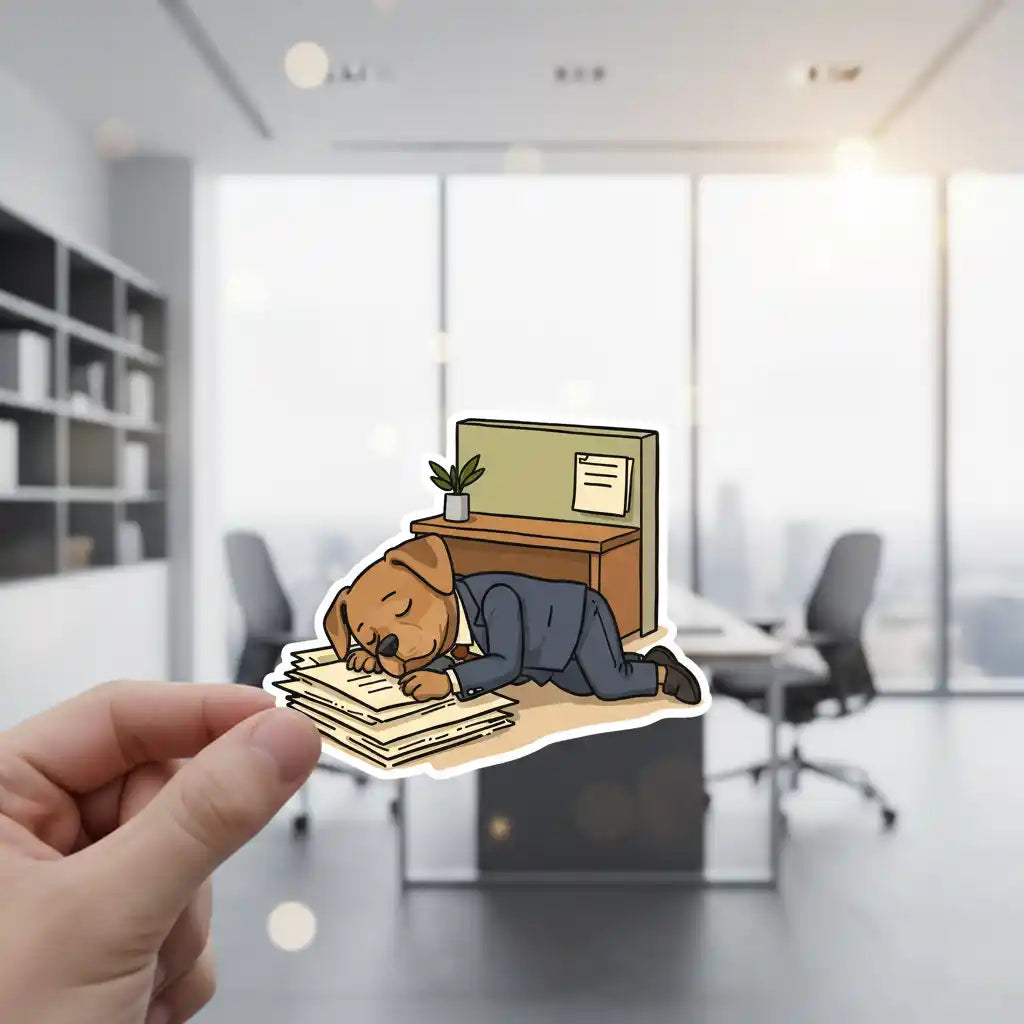 The Chief Sleep Officer - Custom Person or Pet Photo Sticker