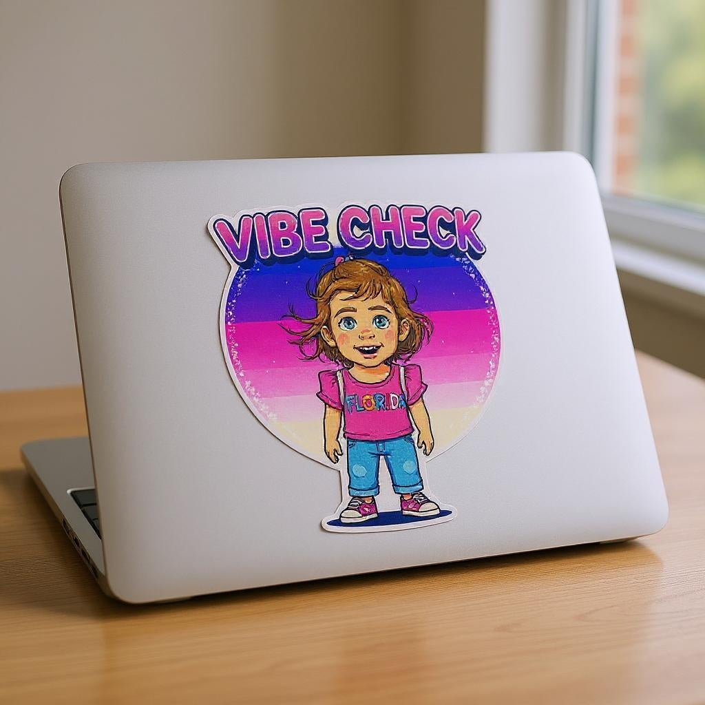 The Vibe Checker - Custom "Vibe Check" Pet or Person Photo Sticker