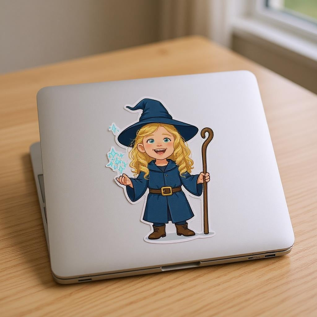 The Little Wizard - Custom Pet or Person Photo Sticker