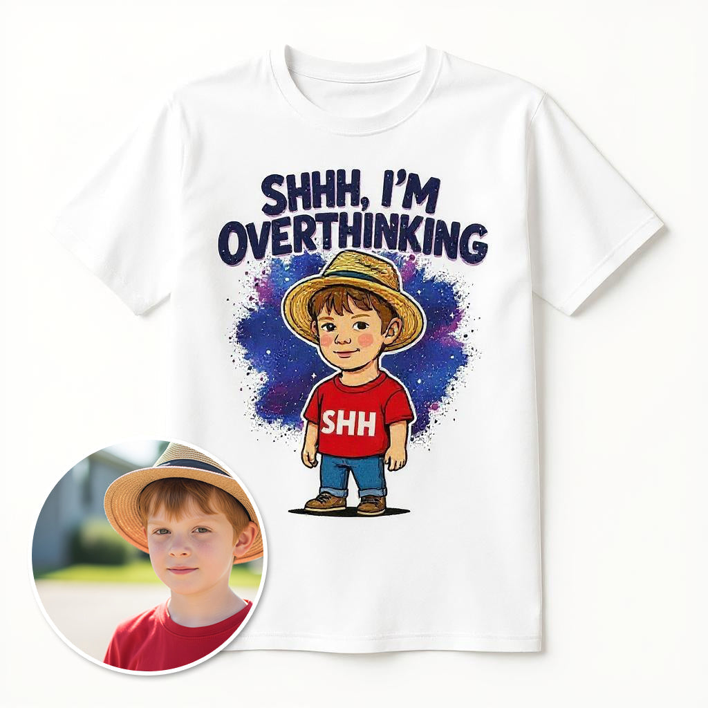 The Overthinker - Custom Pet or Person Photo T-shirt