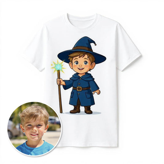 The Little Wizard - Custom Pet or Person Photo T-shirt