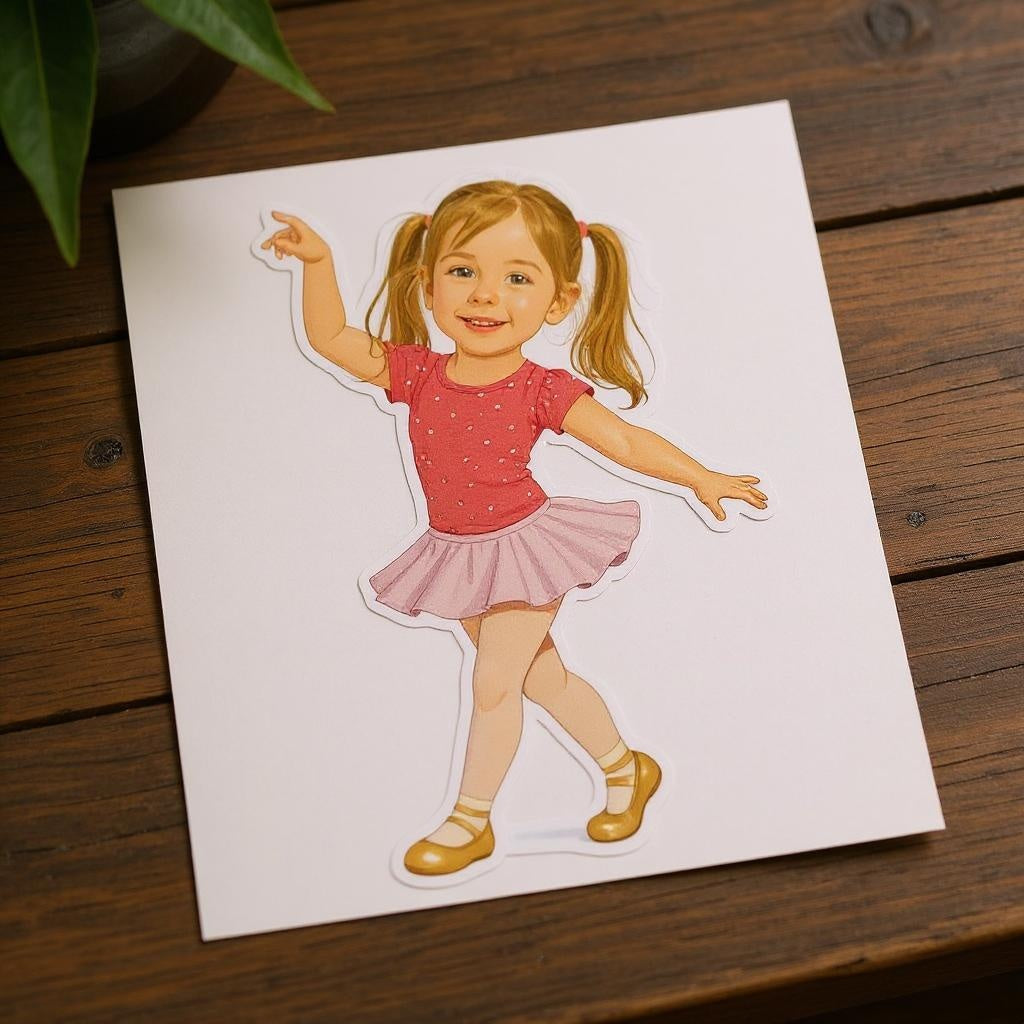 My Little Ballerina - Custom Photo Sticker