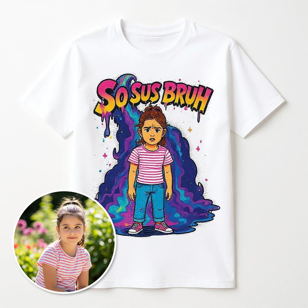 "So Sus Bruh" Custom Pet or Person Photo T-shirt
