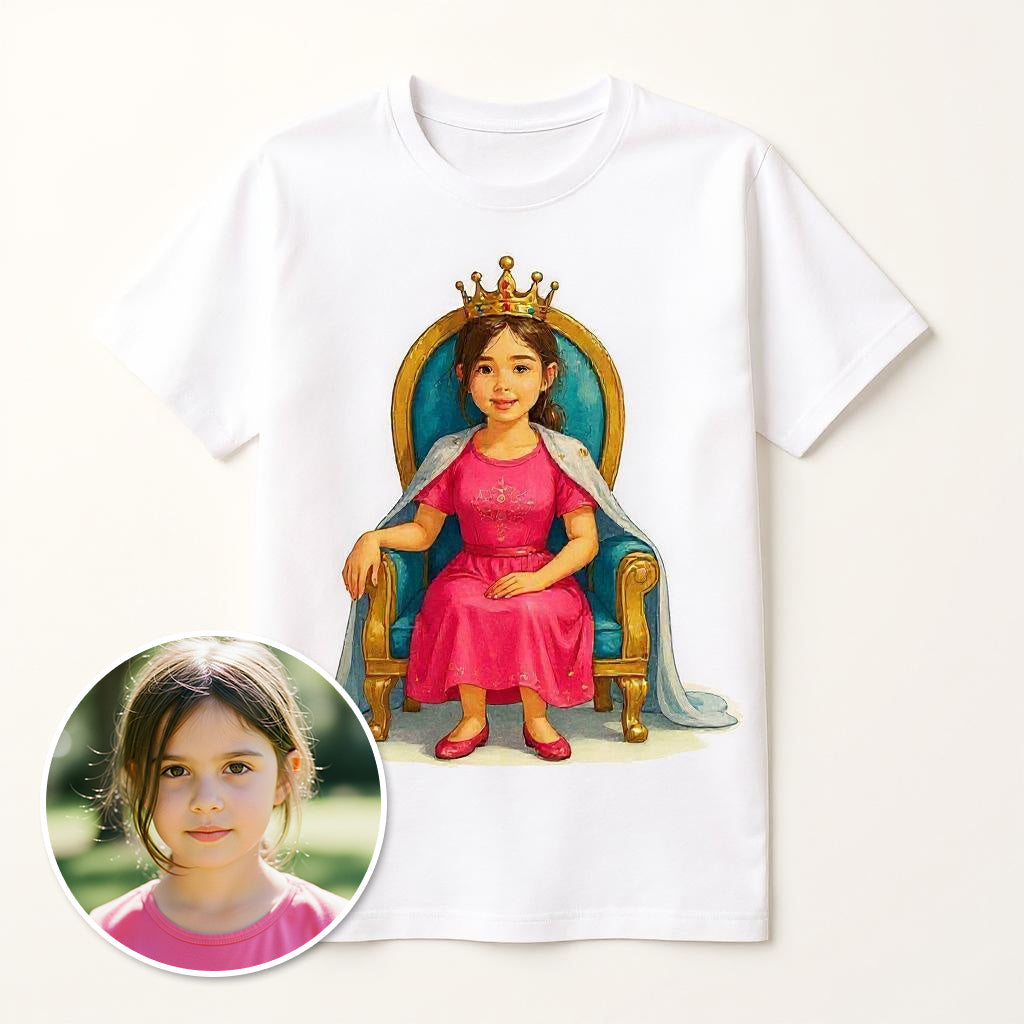 The Royal Portrait - Custom Pet or Person Photo T-shirt