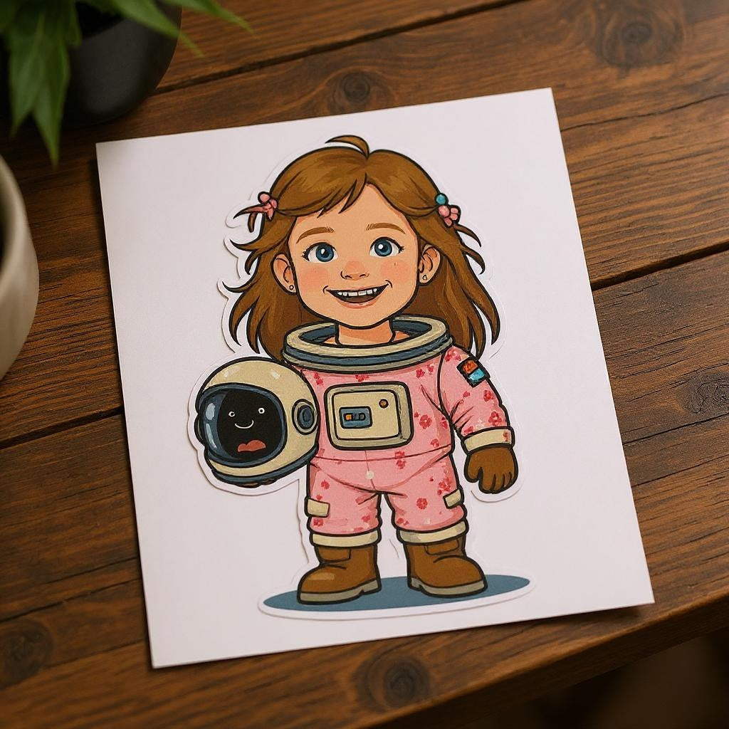The Space Cadet - Custom Photo Sticker