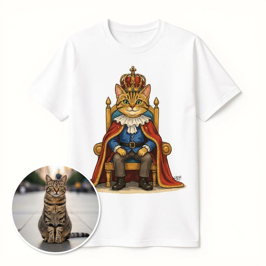 The Royal Portrait - Custom Pet or Person Photo T-shirt