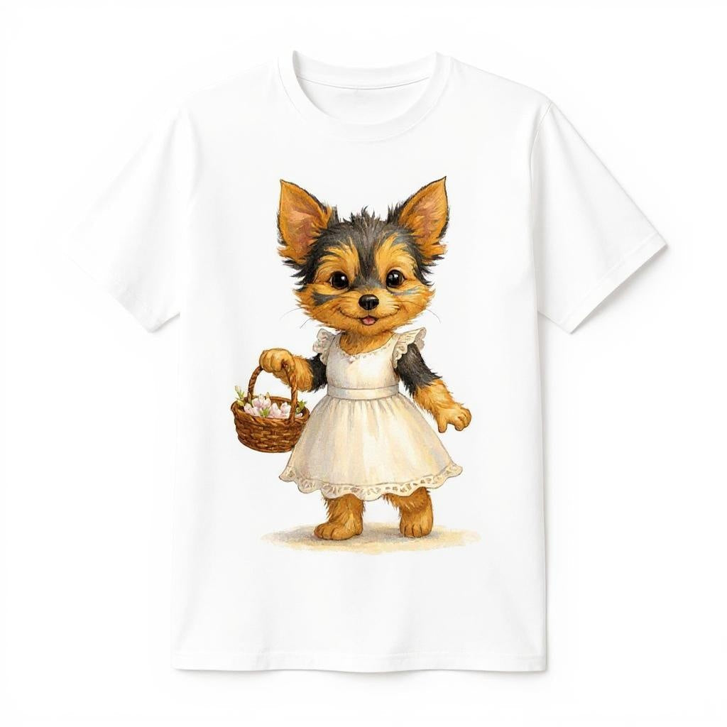 The Flower Girl - Custom Person or Pet Photo T-shirt