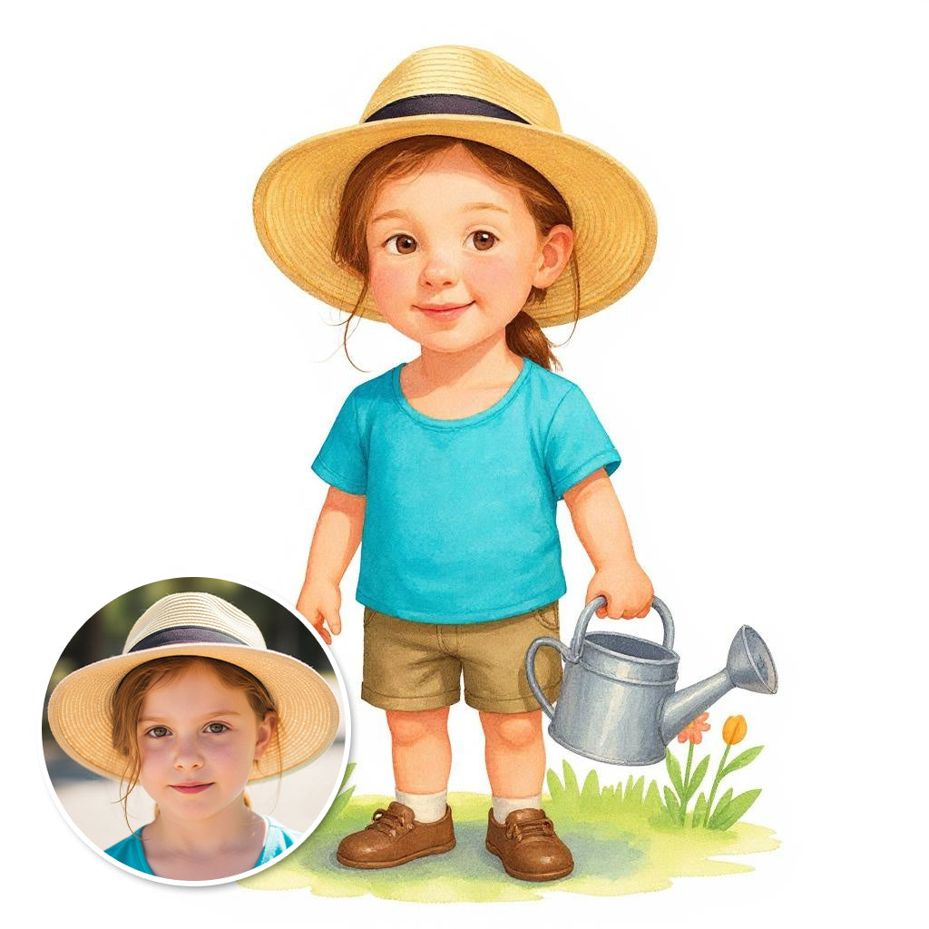 The Green Thumb - Custom Pet or Person Photo Sticker