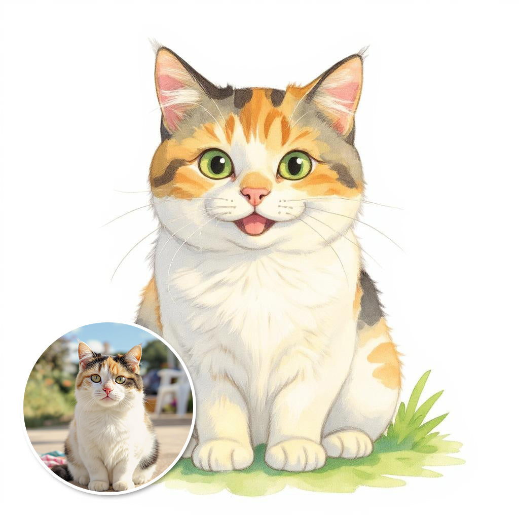 The Classic Portrait - Custom Pet or Person Photo Sticker