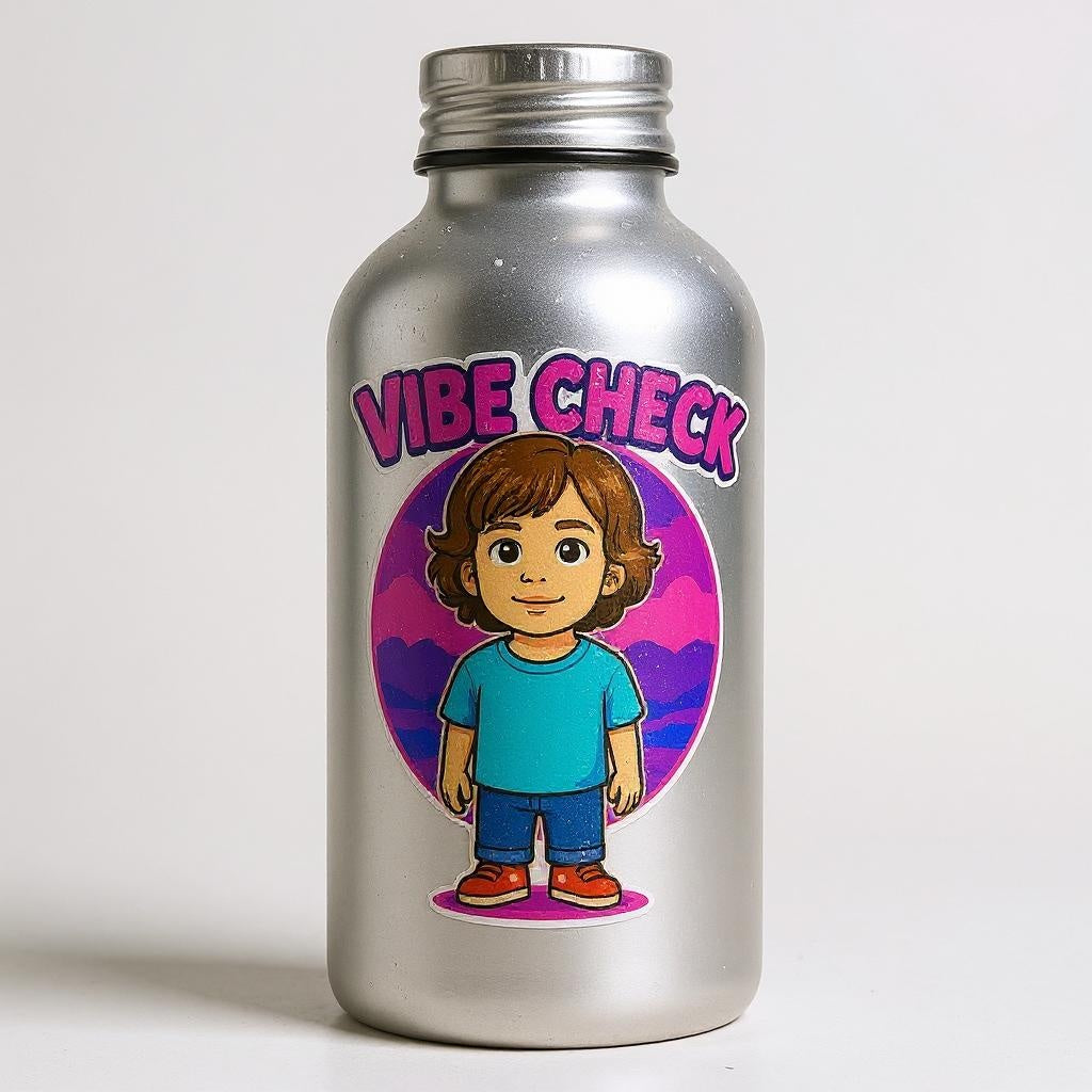 The Vibe Checker - Custom "Vibe Check" Pet or Person Photo Sticker