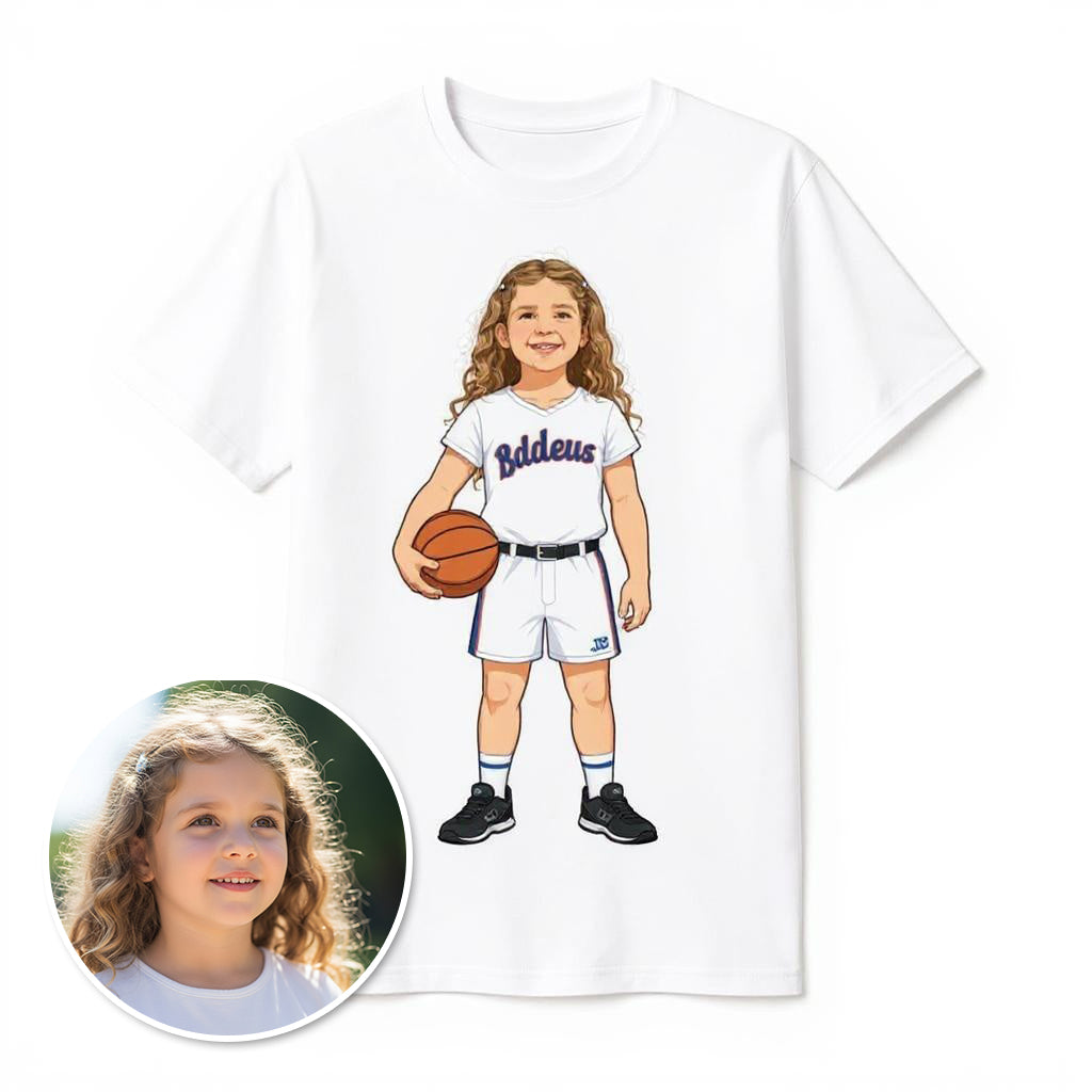 The Baller Basketball Star - Custom Pet or Person Photo T-shirt