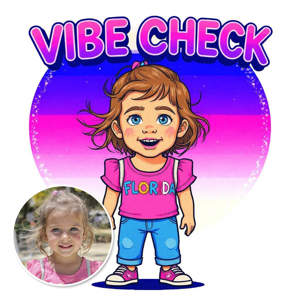 The Vibe Checker - Custom "Vibe Check" Pet or Person Photo Sticker