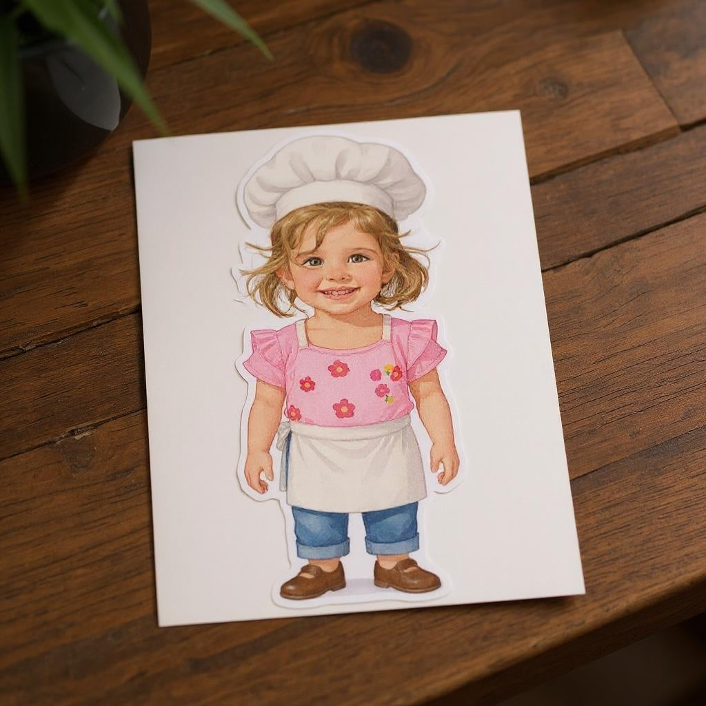 The Sous Chef - Custom Person or Pet Photo Sticker