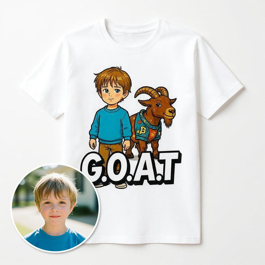 The Real G.O.A.T. - Custom Pet or Person Photo T-shirt