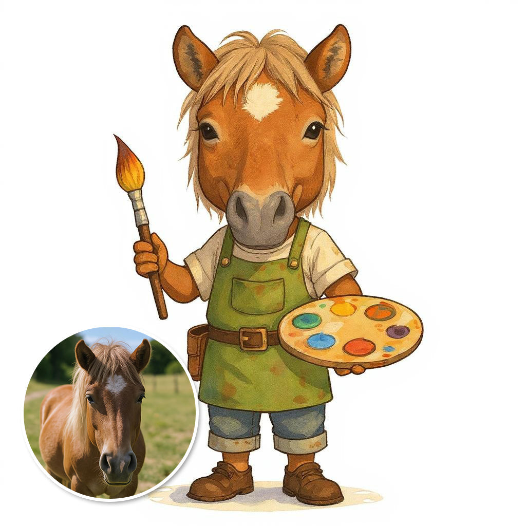 My Little Artist - Custom Photo Sticker of Pet or Person